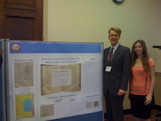 Smith and Roughan with poster
