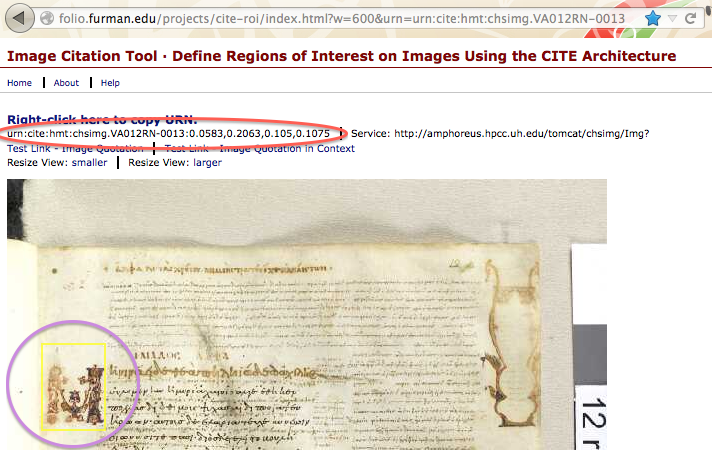 Selecting a Region of Interest in ICT Selecting a Region of Interest in ICT