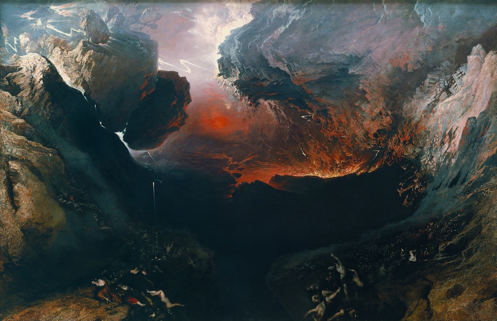 “The Great Day of His Wrath,” by John Martin (1789–1854), at the Tate Britain. Photograph in the public domain, via Wikimedia Commons.