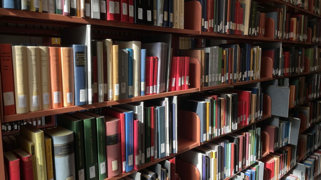Row of books